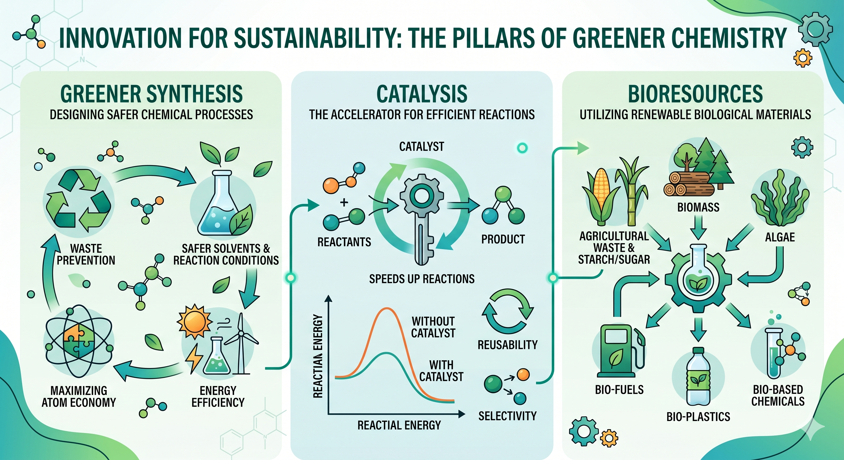 Greener Synthesis, Catalysis, & Bioresources